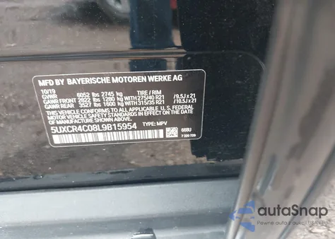 2020 BMW X5 Sdrive40I from USA, damaged, VIN 5UXCR4C08L9B15954